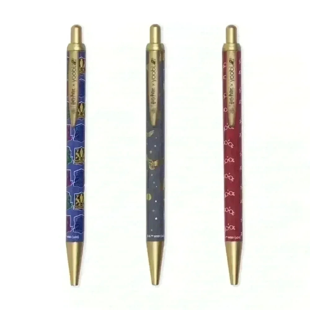Yoobi X Harry Potter 3 pk Ballpoint Pens blank ink New/Sealed